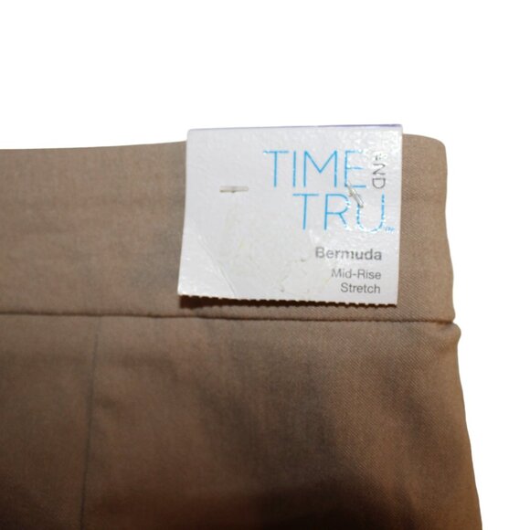 CLEARANCE Time & Tru Bermuda Mid-Rise Stretch Shorts Plus XXL 2X 20 NWT's COMFY - Picture 4 of 12